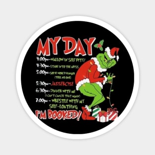 My Day Schedule I’m Booked Christmas Merry Christmas Magnet